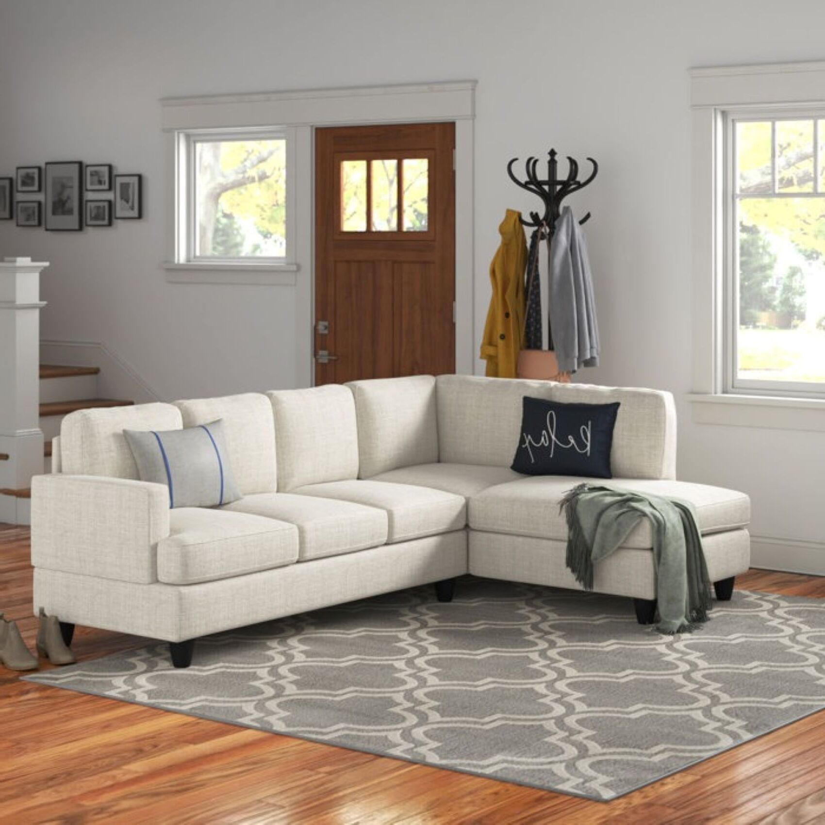 Altos L Shape 6 Seater Fabric Sofa - Torque India